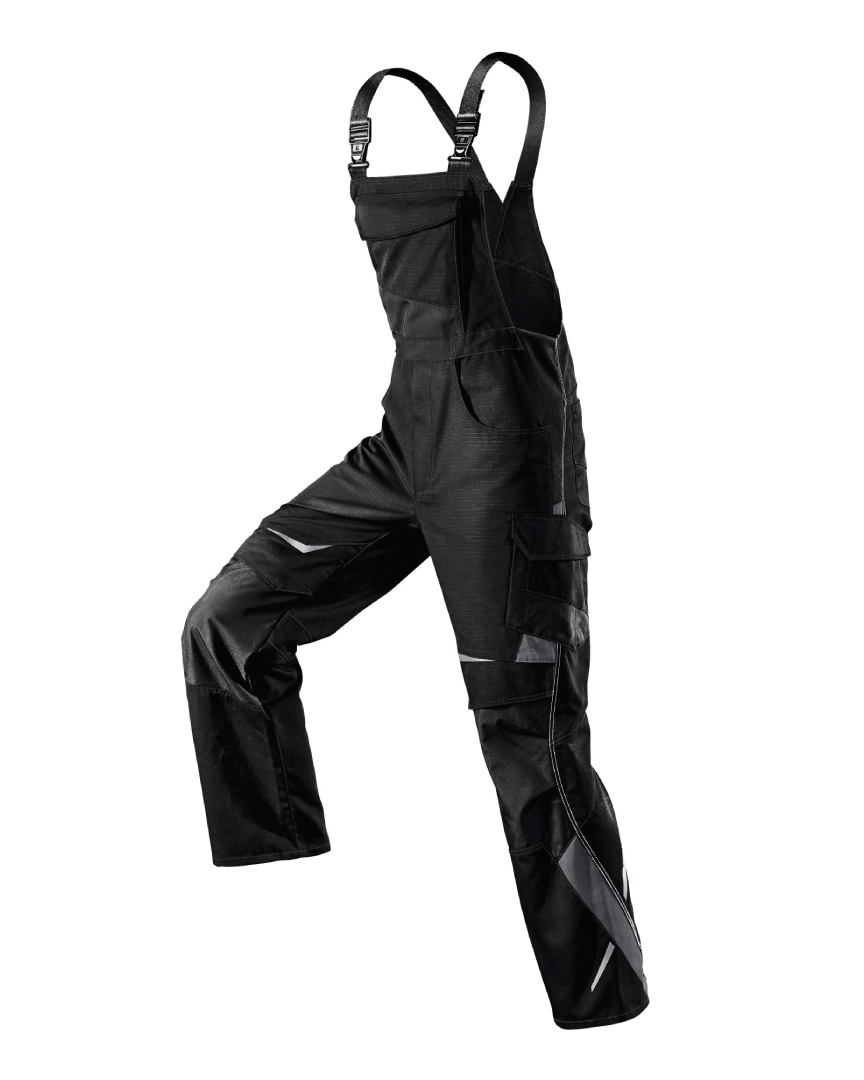Heckert Unisex Latzhose Schwarz/Anthrazit
