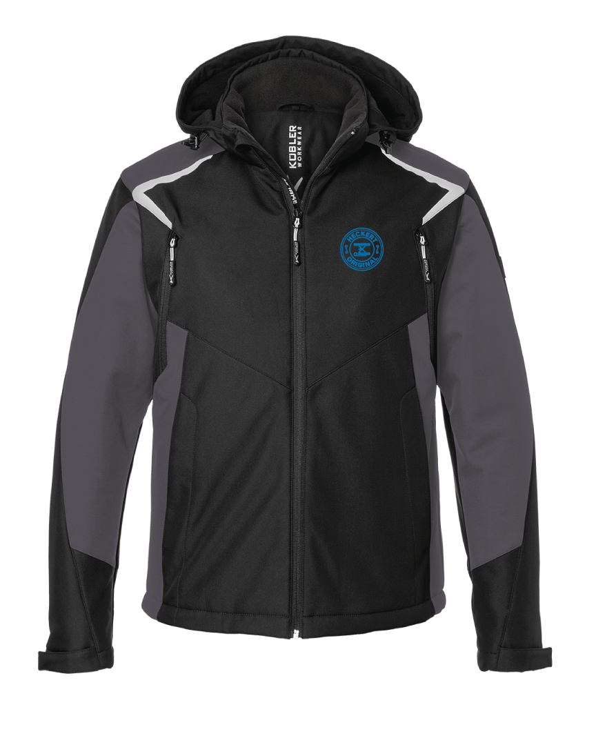 Heckert Unisex Winter Softshelljacke Schwarz/Anthrazit