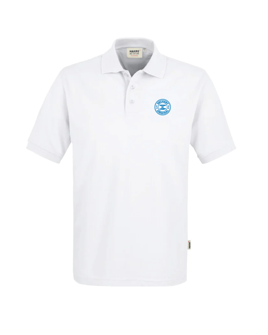 Heckert Unisex Poloshirt weiß